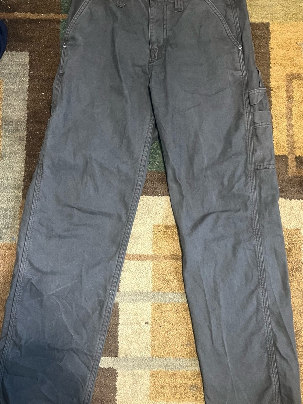 Aeropostale Men's Gray Carpenter Pants - Charcoal Workwear Style